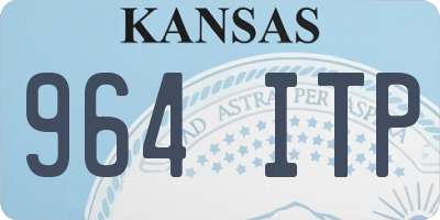 KS license plate 964ITP