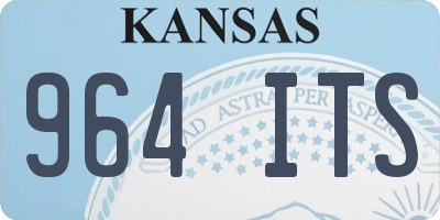 KS license plate 964ITS