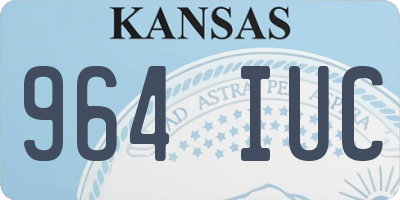 KS license plate 964IUC