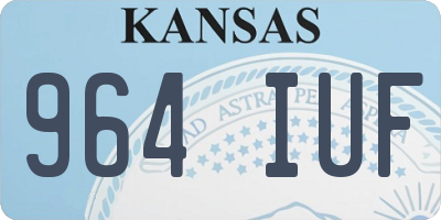 KS license plate 964IUF
