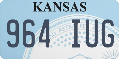 KS license plate 964IUG