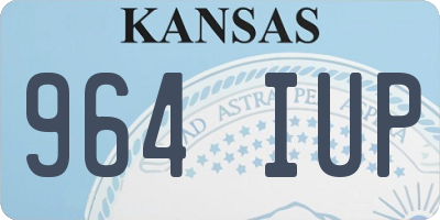 KS license plate 964IUP