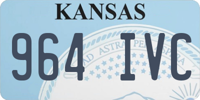 KS license plate 964IVC