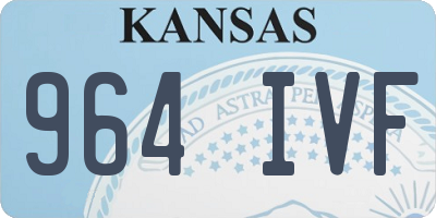 KS license plate 964IVF