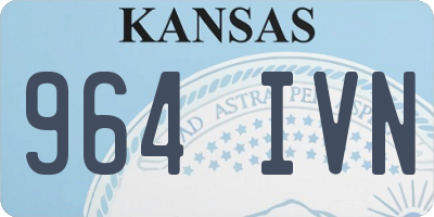 KS license plate 964IVN