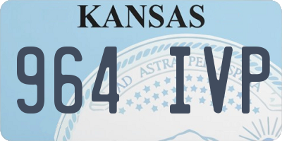 KS license plate 964IVP