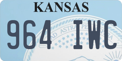 KS license plate 964IWC