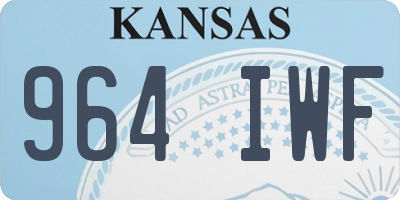 KS license plate 964IWF