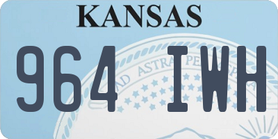 KS license plate 964IWH
