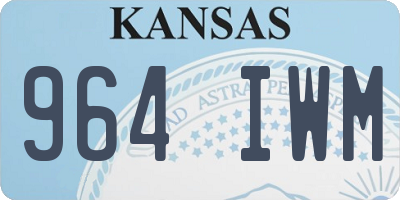 KS license plate 964IWM