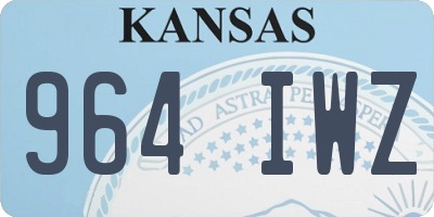 KS license plate 964IWZ