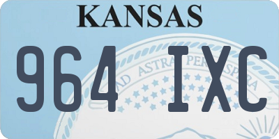 KS license plate 964IXC