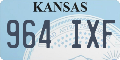 KS license plate 964IXF