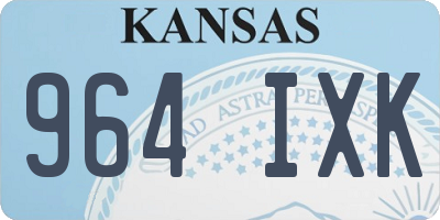 KS license plate 964IXK