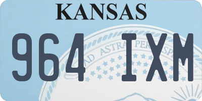 KS license plate 964IXM