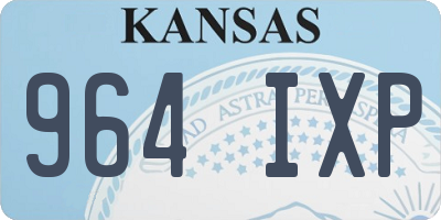 KS license plate 964IXP
