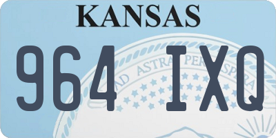 KS license plate 964IXQ