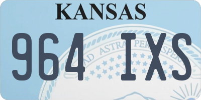 KS license plate 964IXS