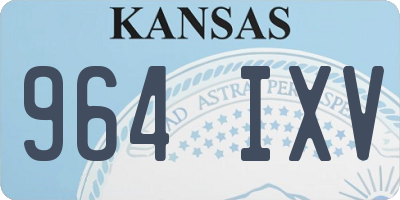 KS license plate 964IXV