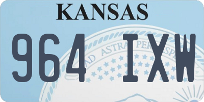 KS license plate 964IXW