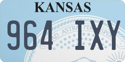 KS license plate 964IXY