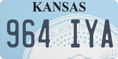KS license plate 964IYA