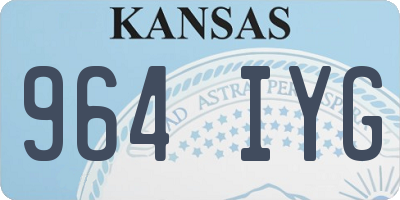 KS license plate 964IYG