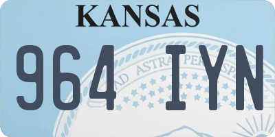 KS license plate 964IYN