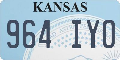 KS license plate 964IYO