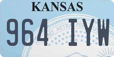 KS license plate 964IYW