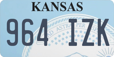 KS license plate 964IZK