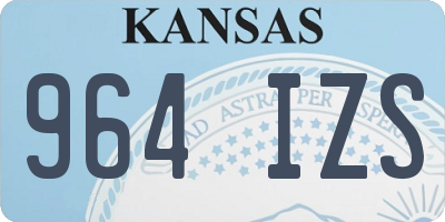 KS license plate 964IZS