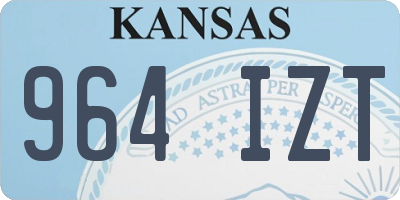KS license plate 964IZT