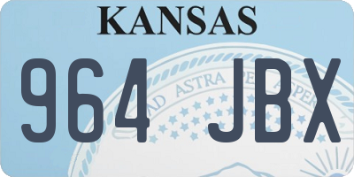 KS license plate 964JBX