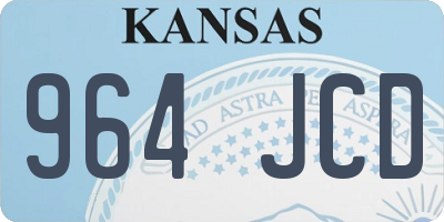 KS license plate 964JCD