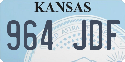 KS license plate 964JDF