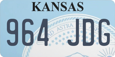 KS license plate 964JDG