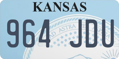 KS license plate 964JDU