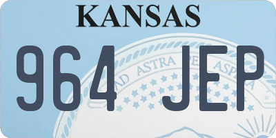 KS license plate 964JEP