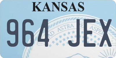 KS license plate 964JEX