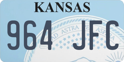 KS license plate 964JFC