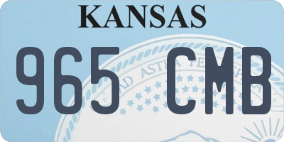 KS license plate 965CMB