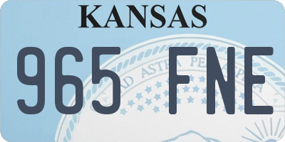 KS license plate 965FNE
