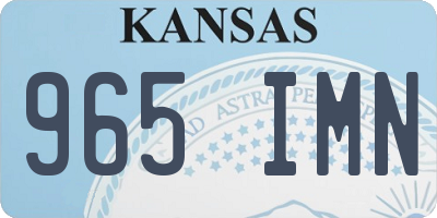 KS license plate 965IMN