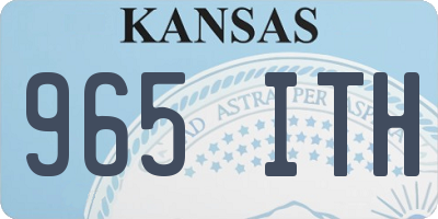 KS license plate 965ITH