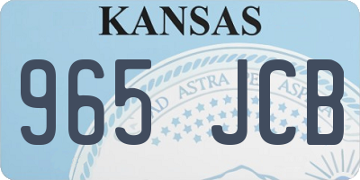 KS license plate 965JCB