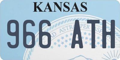 KS license plate 966ATH