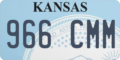 KS license plate 966CMM