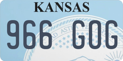 KS license plate 966GOG