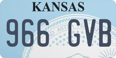 KS license plate 966GVB
